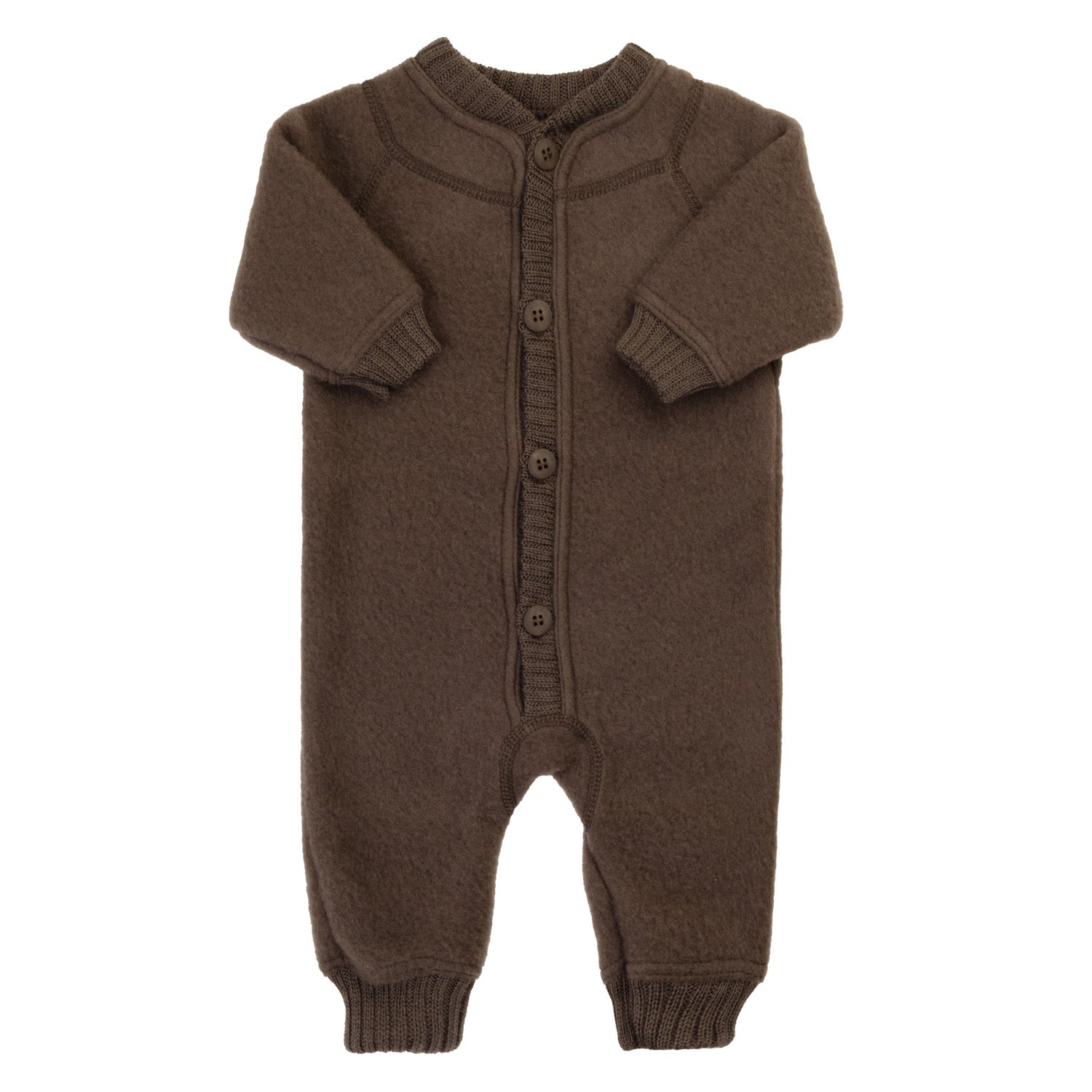 Jumpsuit 100% merinowol bruin