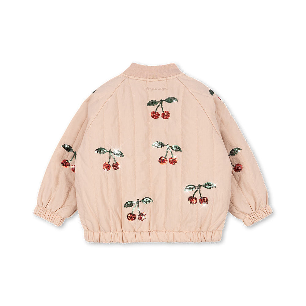 Juno bomber sequin cameo rose