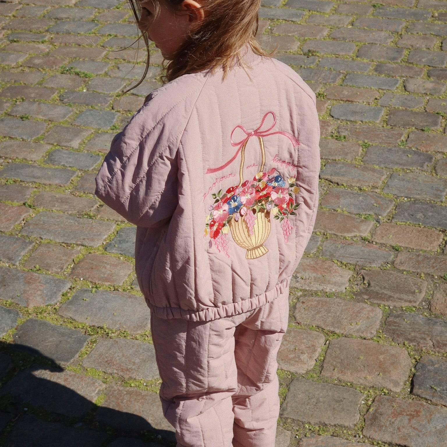 Konges Slojd Juno bomber deauville mauve aan bij meisje