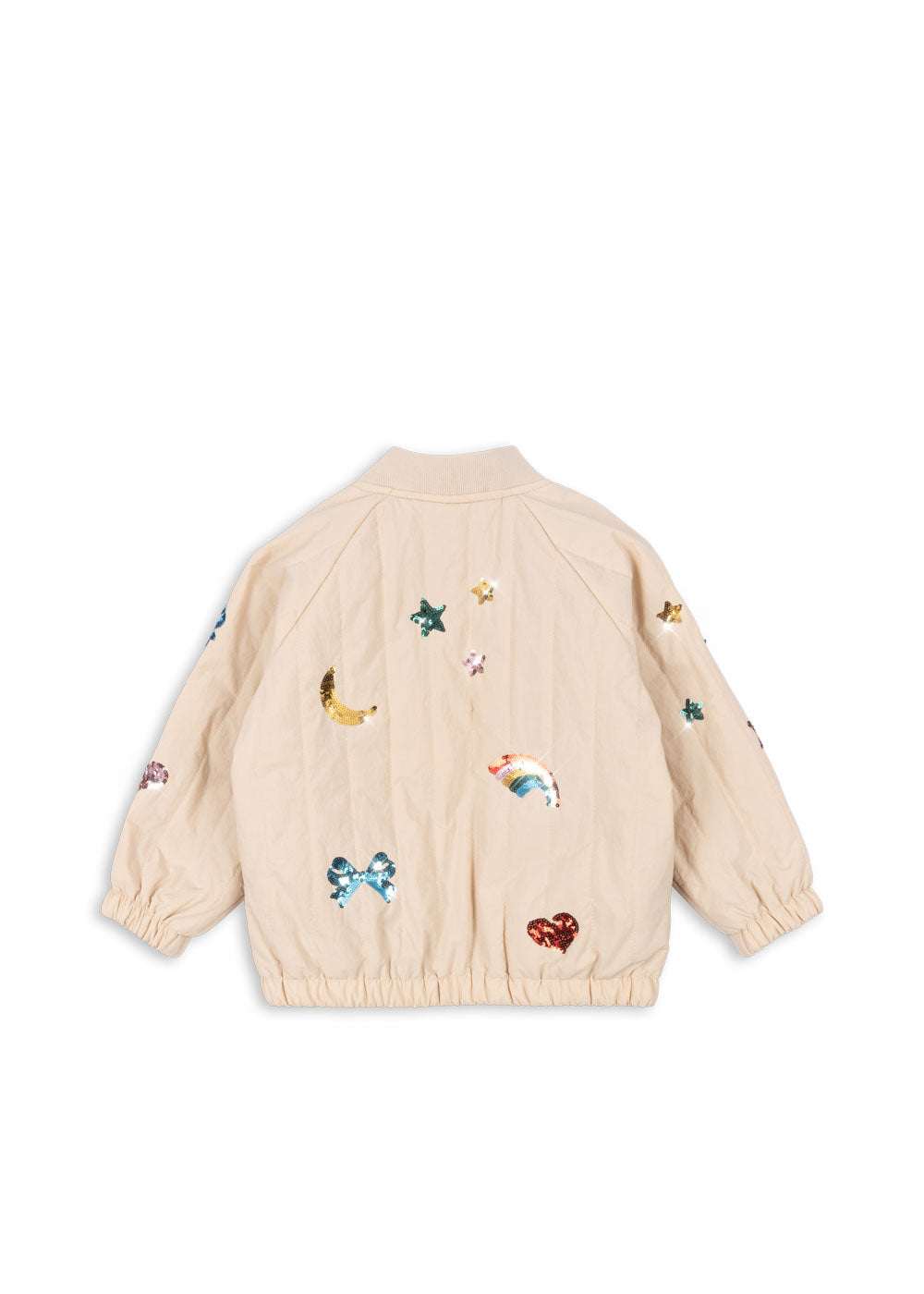Konges Slojd juno sequin bomber jacket smoke gray achterkant