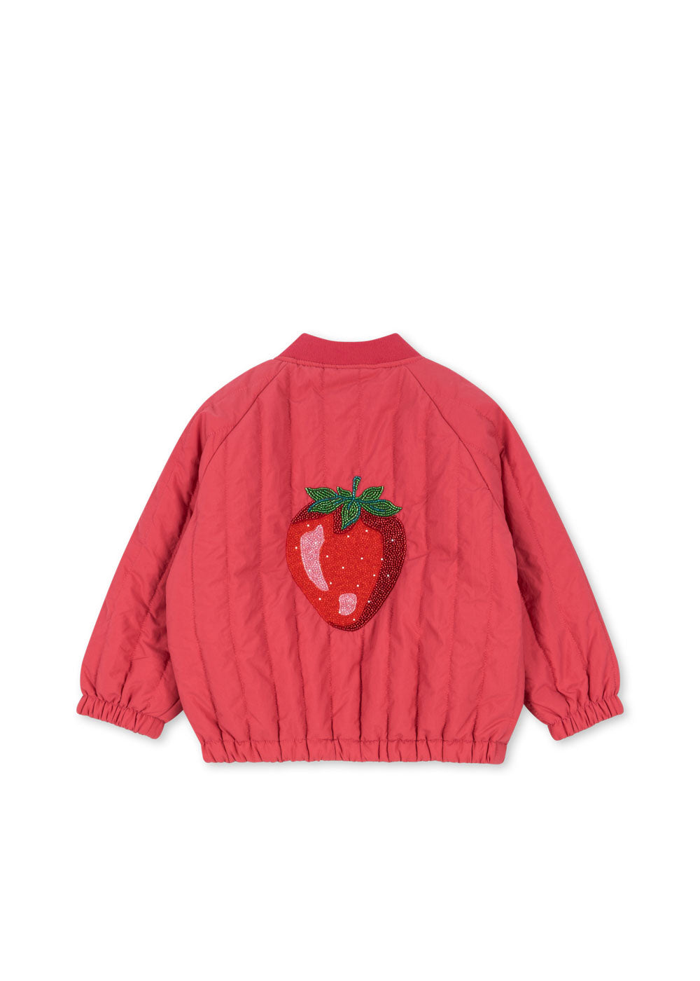 Konges Slojd juno sparkle bomber jacket rasberry wine achterkant