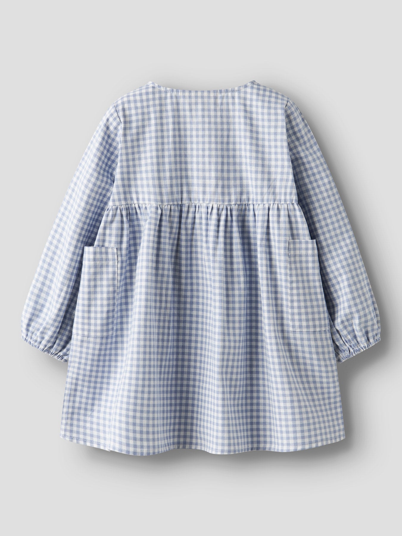 Jurk seersucker blauw