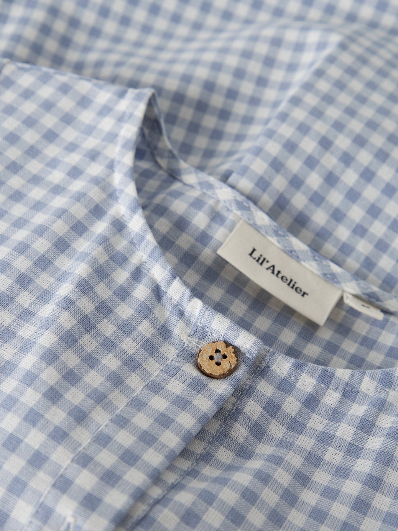 Jurk seersucker blauw