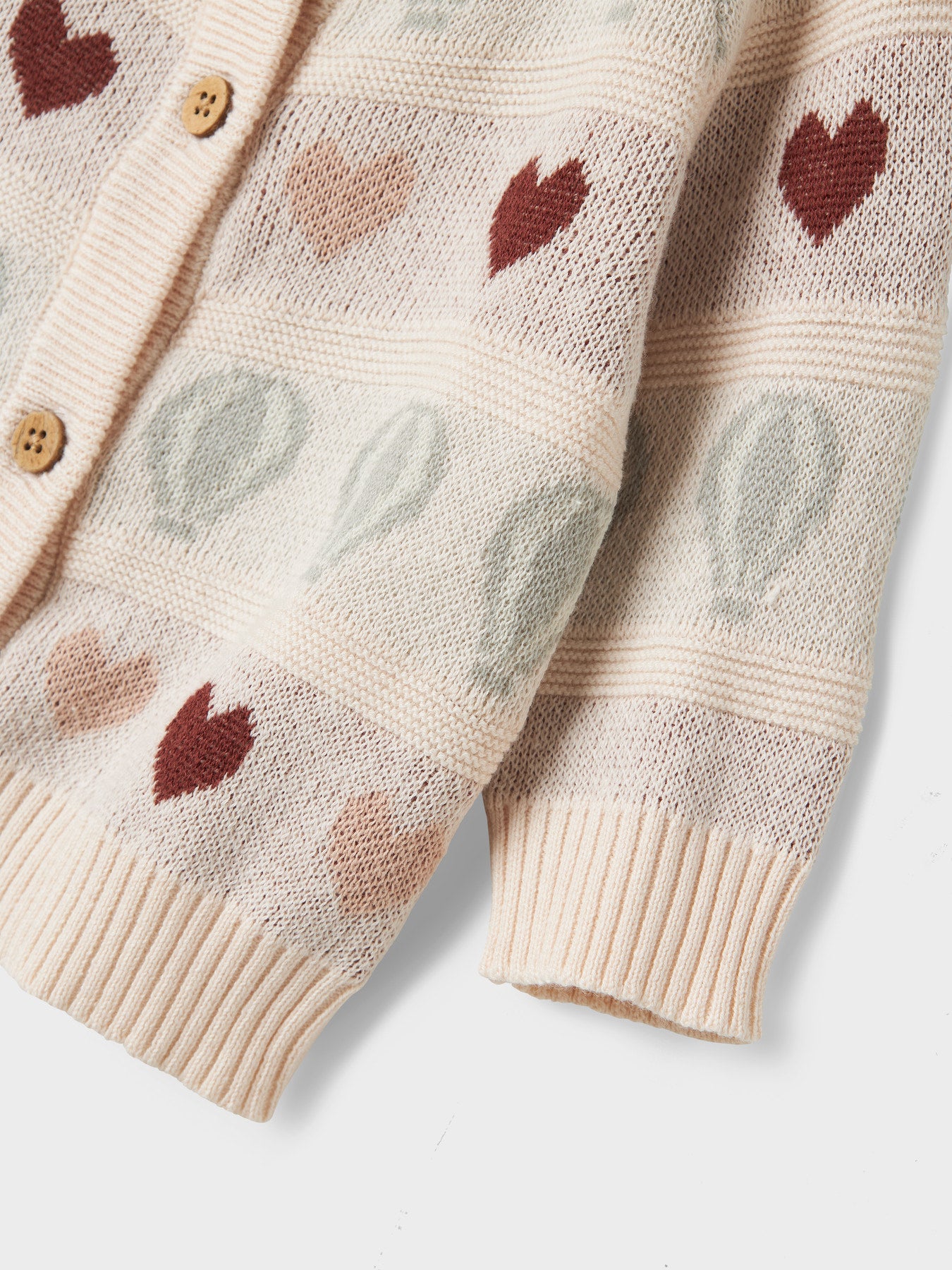 Knit vest hartjes