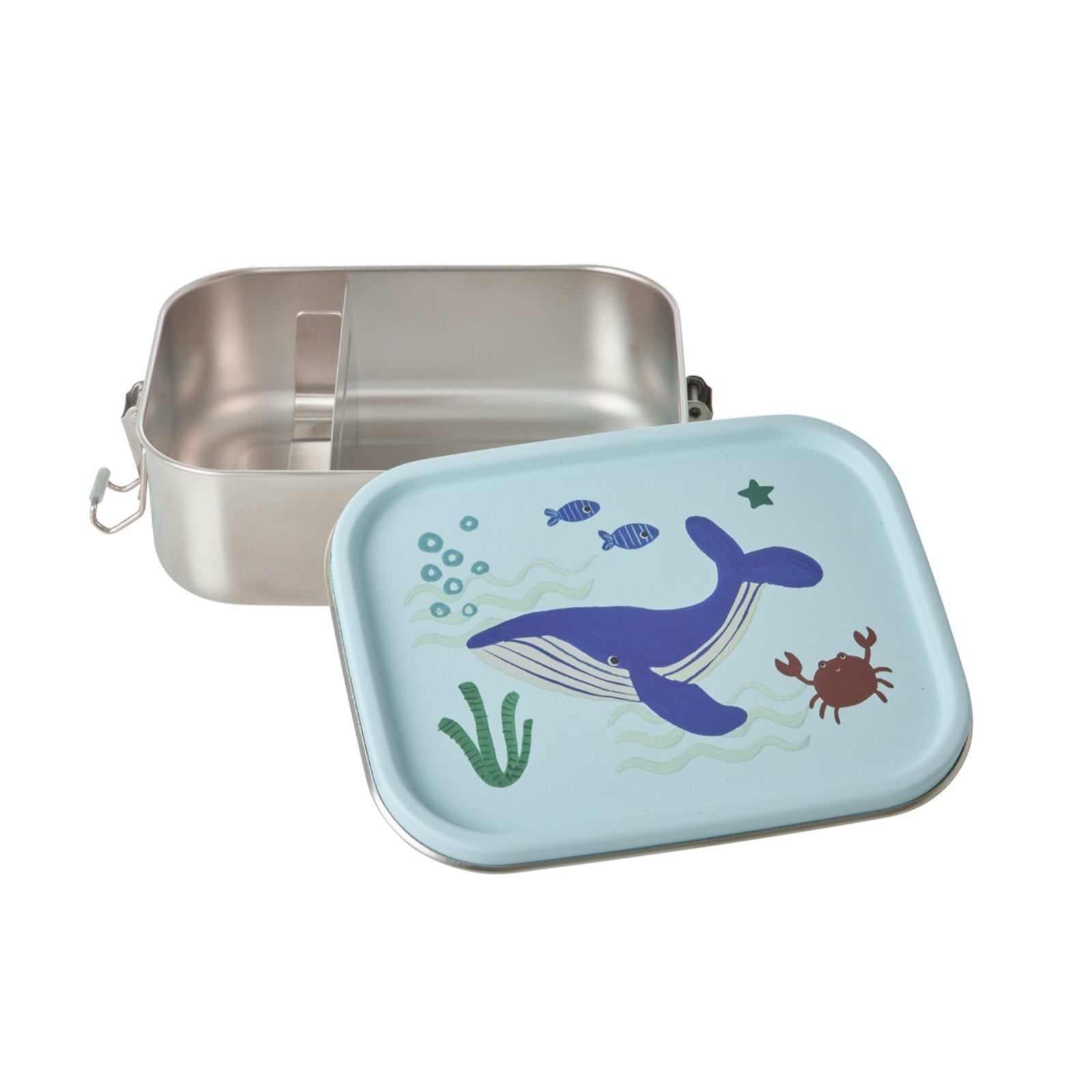 Blauw lunchbox van roestvrijstaal materiaal van het merk ricebyrice