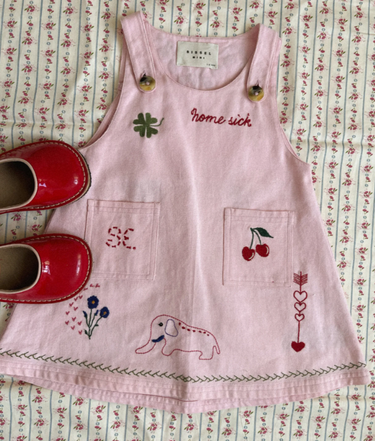 Sissel Edelbo Magda mini jurk pink