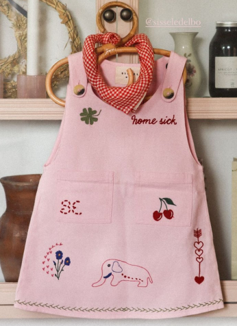 Sissel Edelbo Magda mini jurk pink