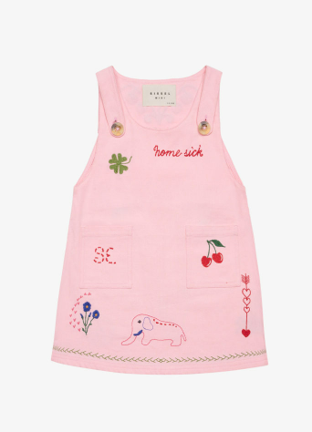 Magda mini jurk pink Sissel eldebo voorzijde.