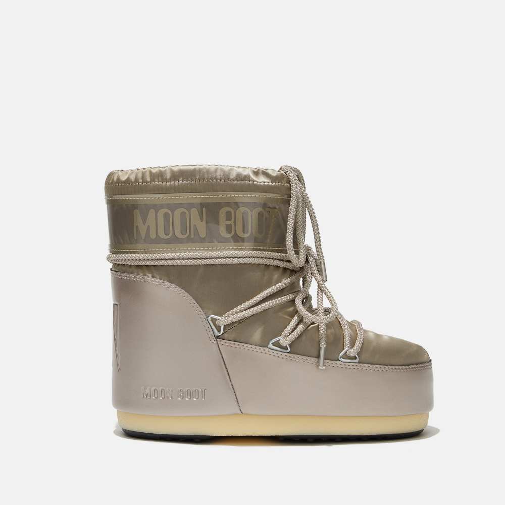 Moon boot platinum glans laag