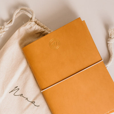 Boek voor moeders om herinneringen in om te schrijven over het moederschap van Nona.