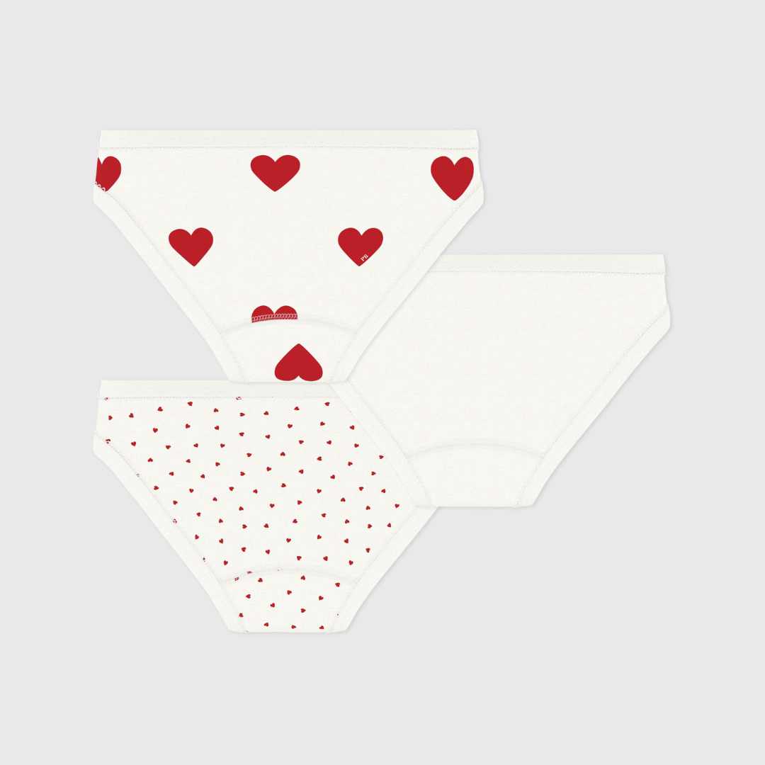Ondergoed hartjes 3pack