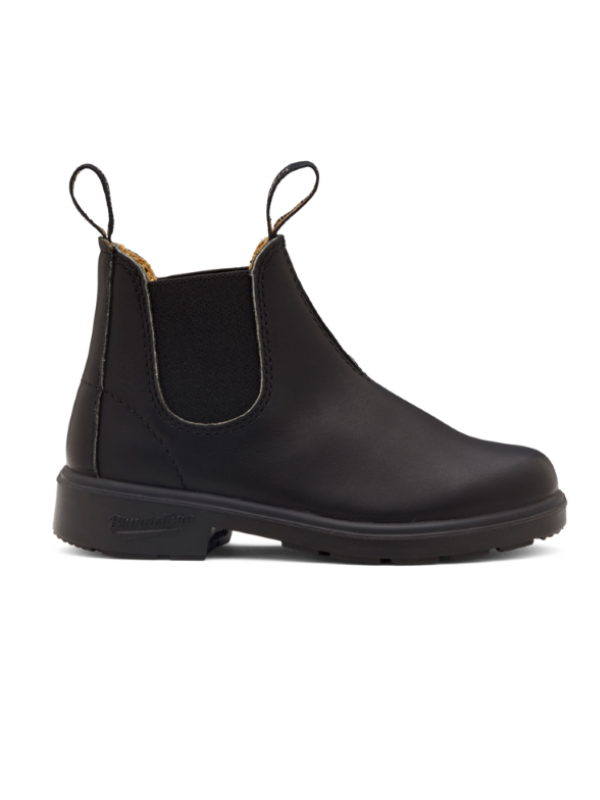 Stoere klassieke Laarsjes (boots) voor kinderen in de kleur Zwart van het merk Blundstone. 