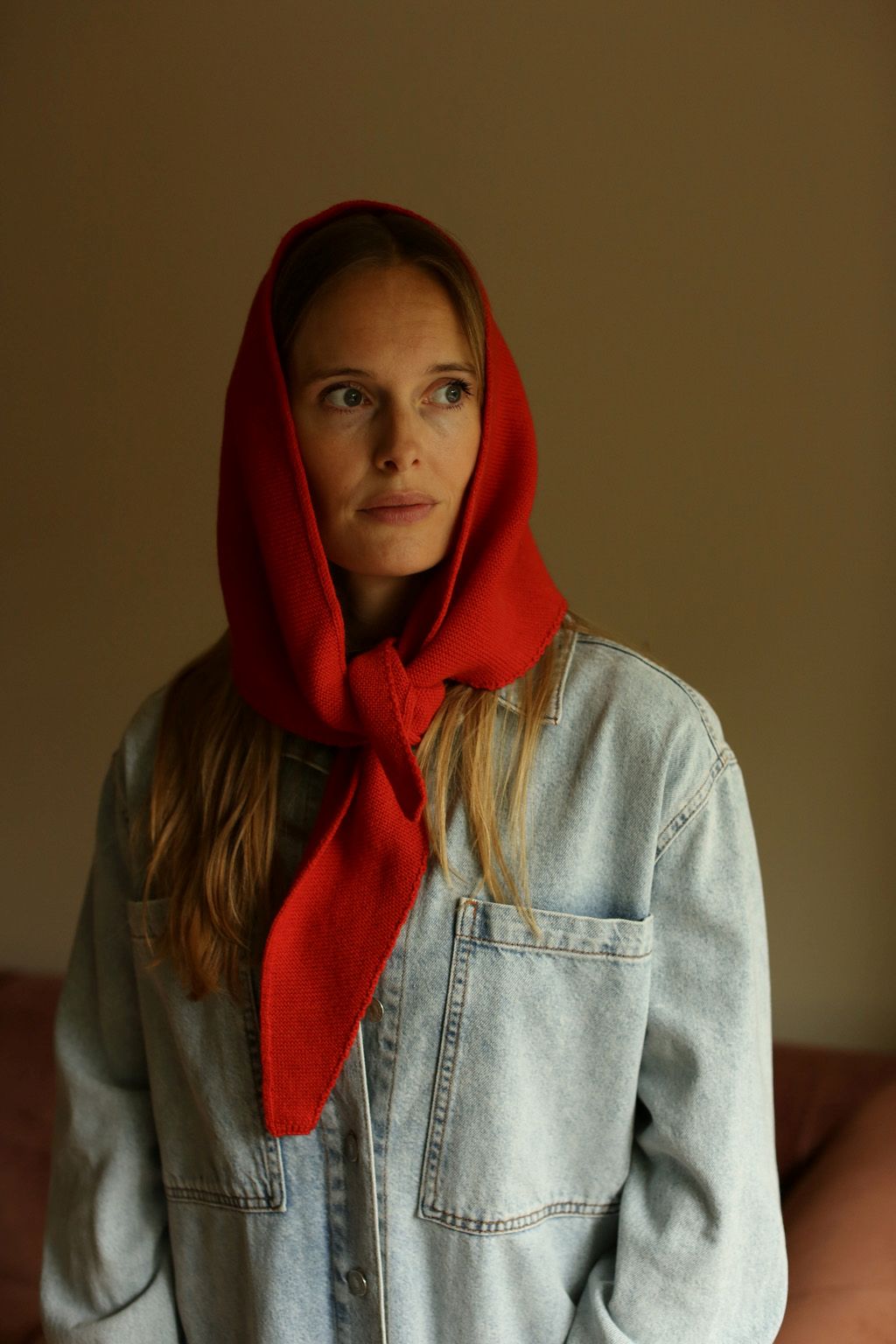 Sjaal josephina rood kids & dames