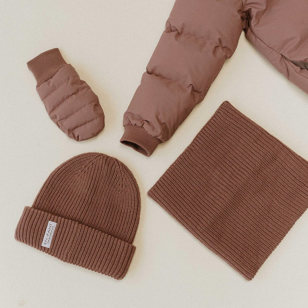 Sjaal wol burlwood enfant