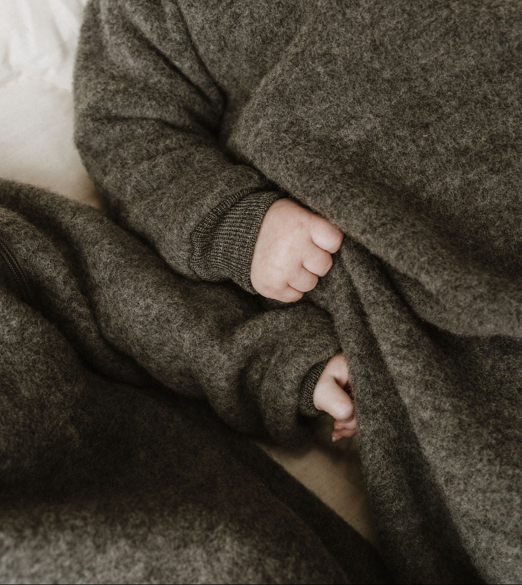 Slaapzak wolfleece grijs