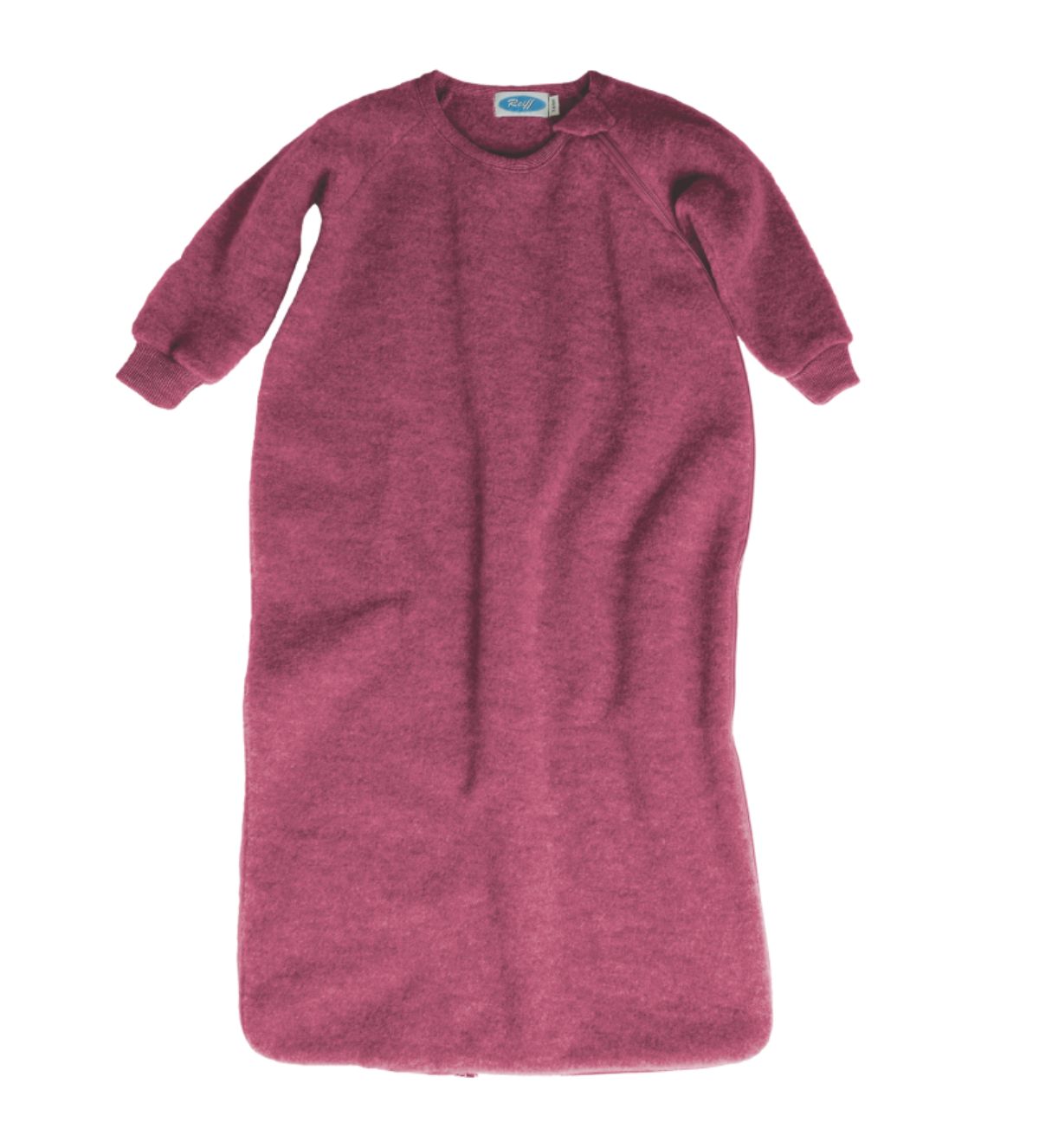 Slaapzak wolfleece malve witte achtergrond