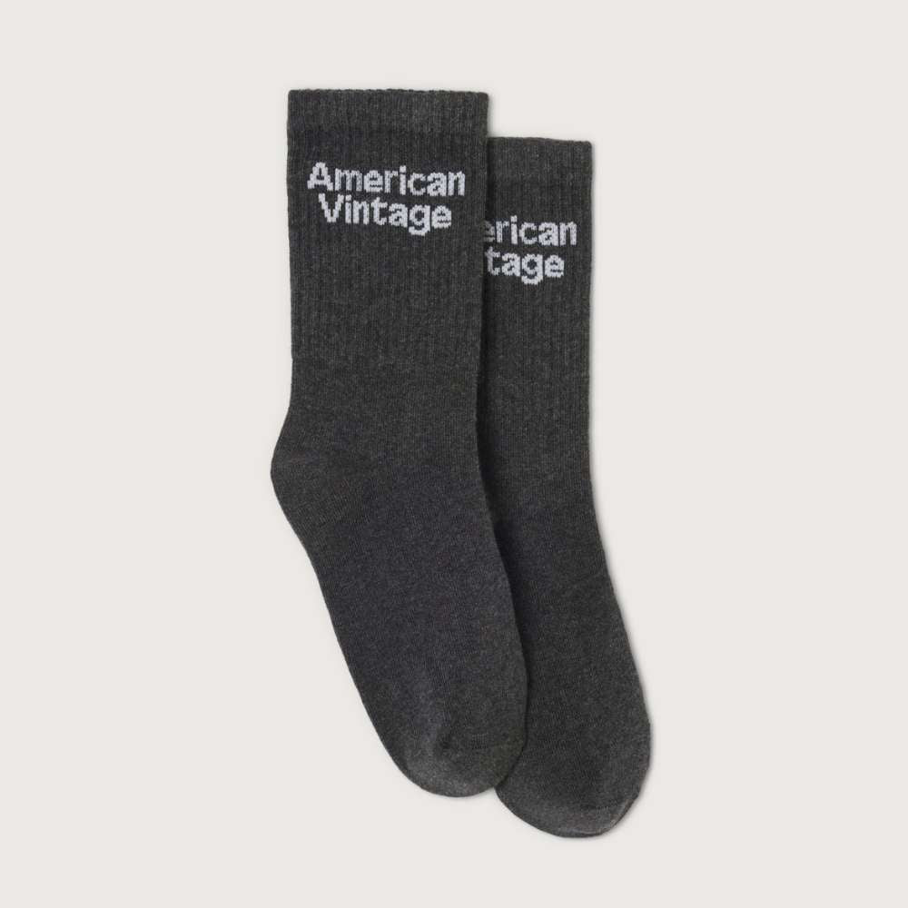 Sokken charcoal melange american vintage