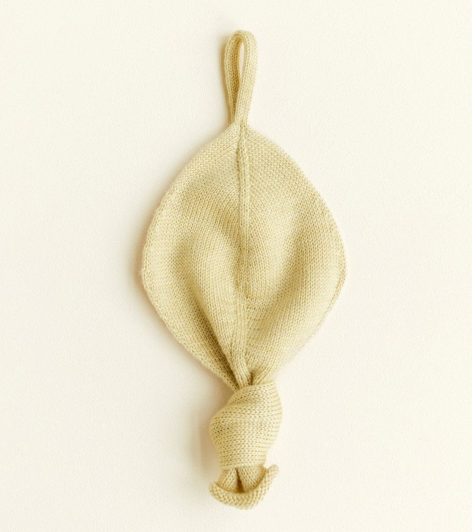 Speendoekje light yellow voorzijde hvid