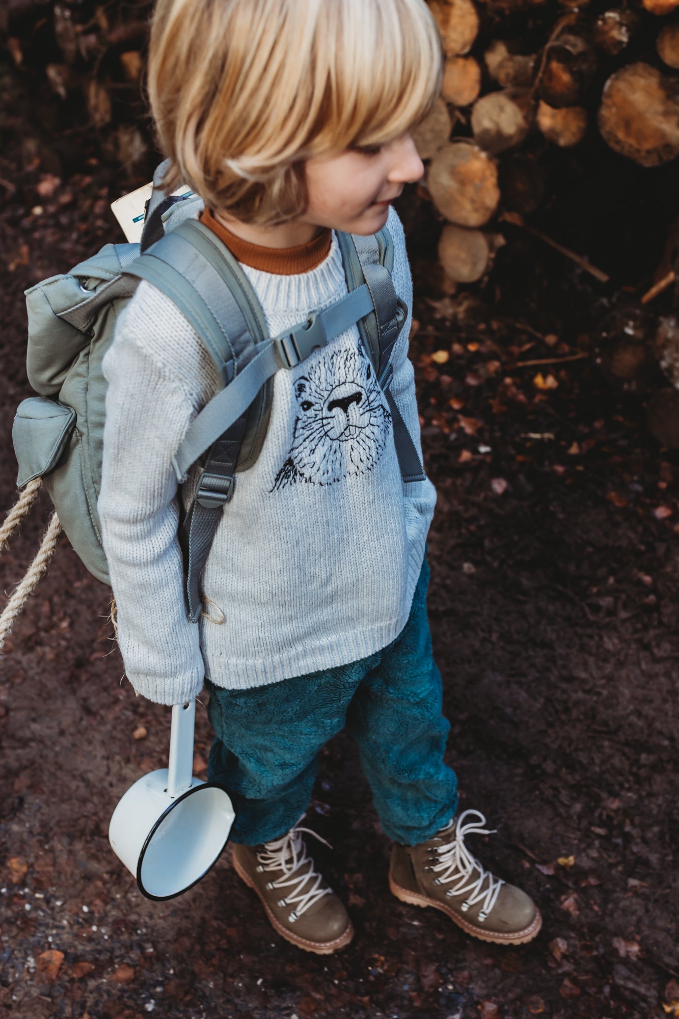 Sproet & Sprout Sweater embroidery Marmot