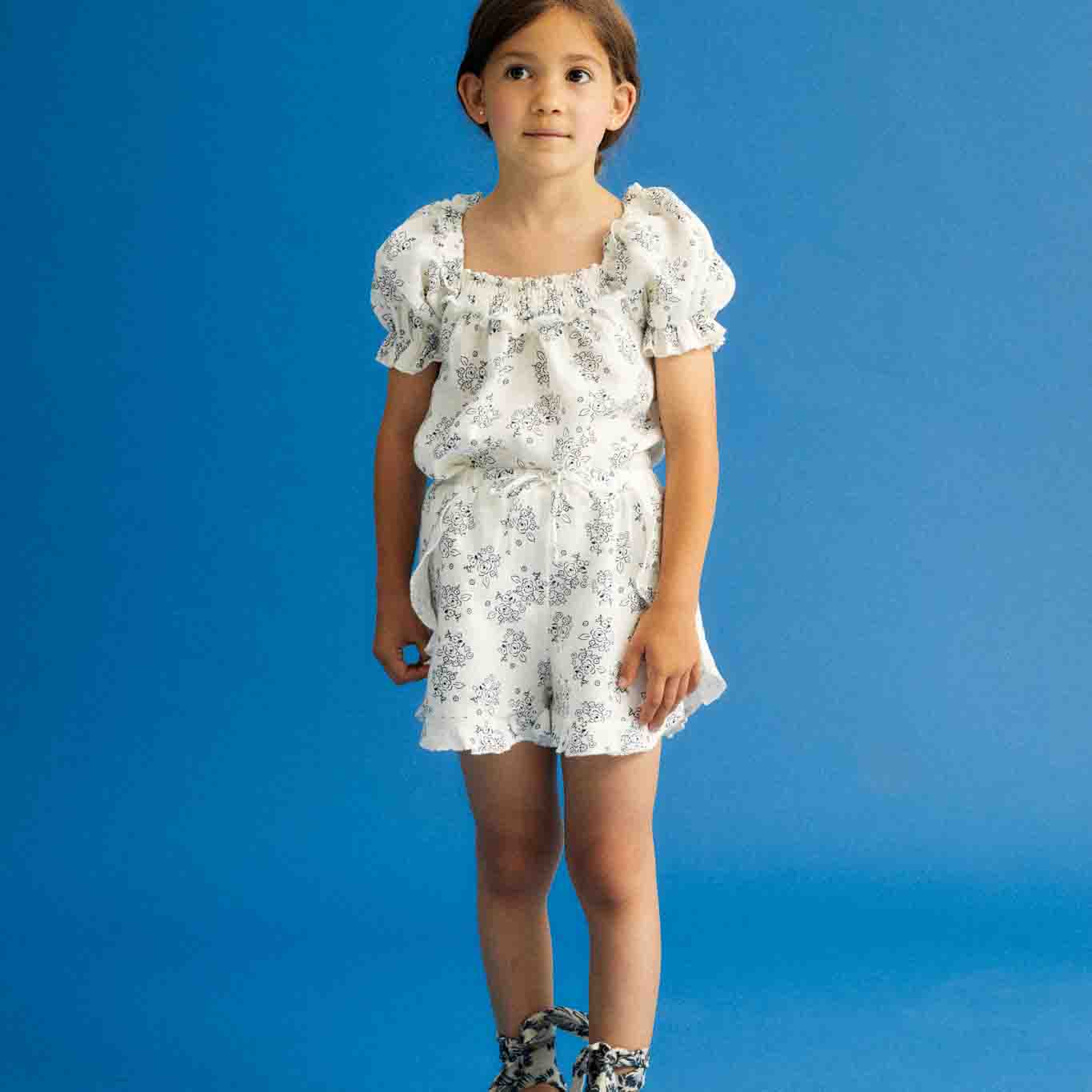 The New Society ATENEA BLOUSE ROSES PRINT