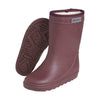 De thermoboots zijn gevoerd met wol aan de binnenzijde. De regenlaarzen zijn van ENFANT en fig van kleur.