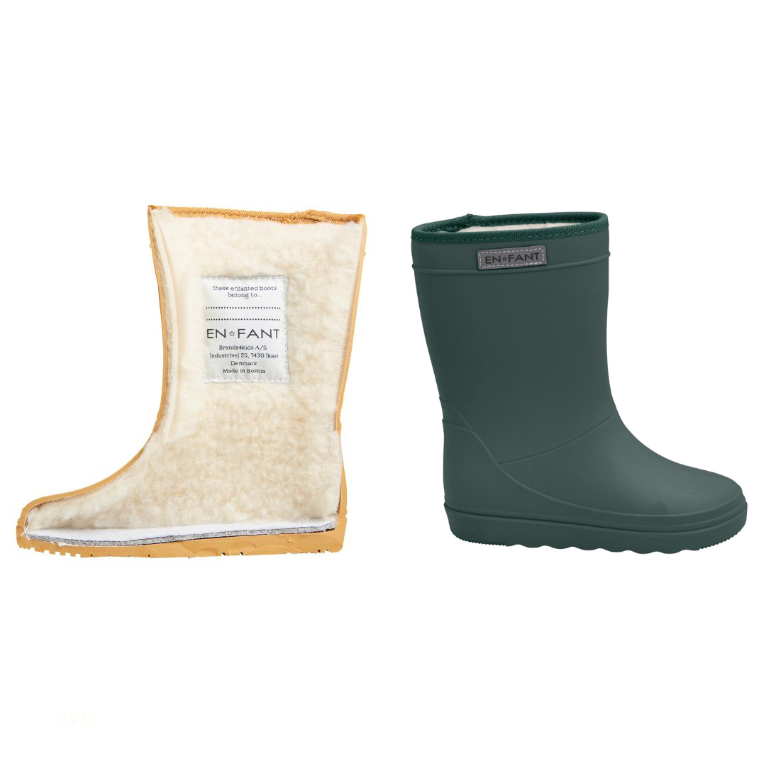 Thermoboots green gables Enfant wolgevoerde binnenzijde.