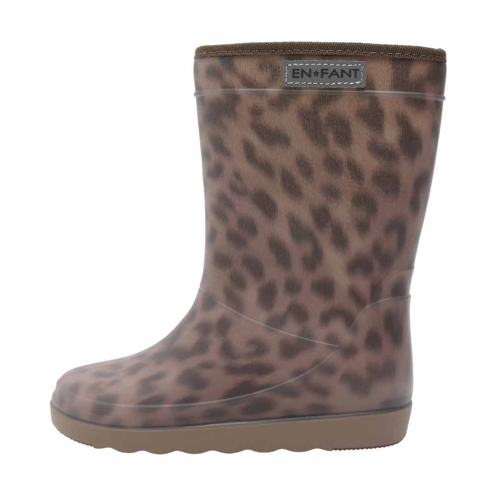 PRE-ORDER Thermoboots leopard pine bark print enfant