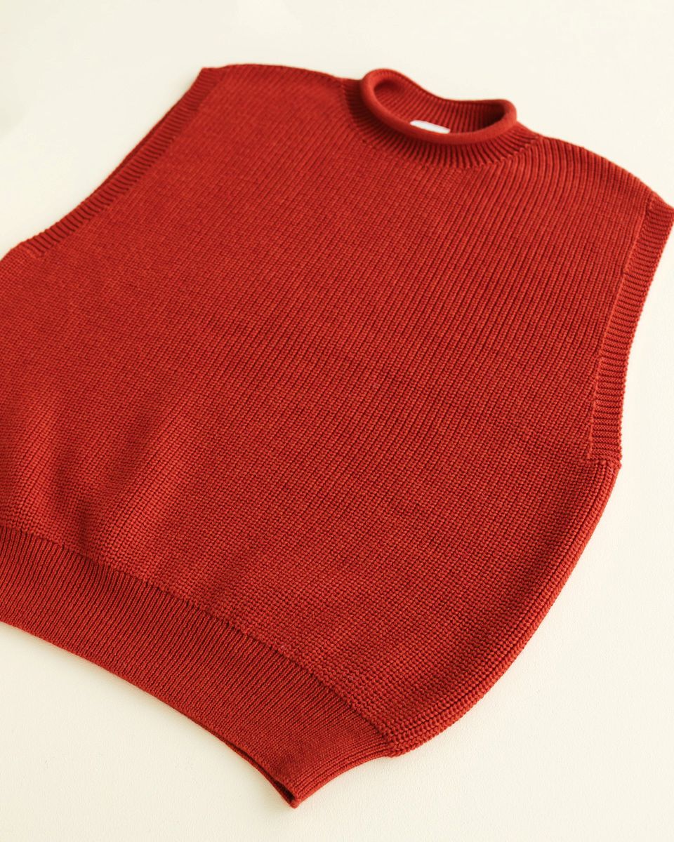 Vest helle adult red hvid 