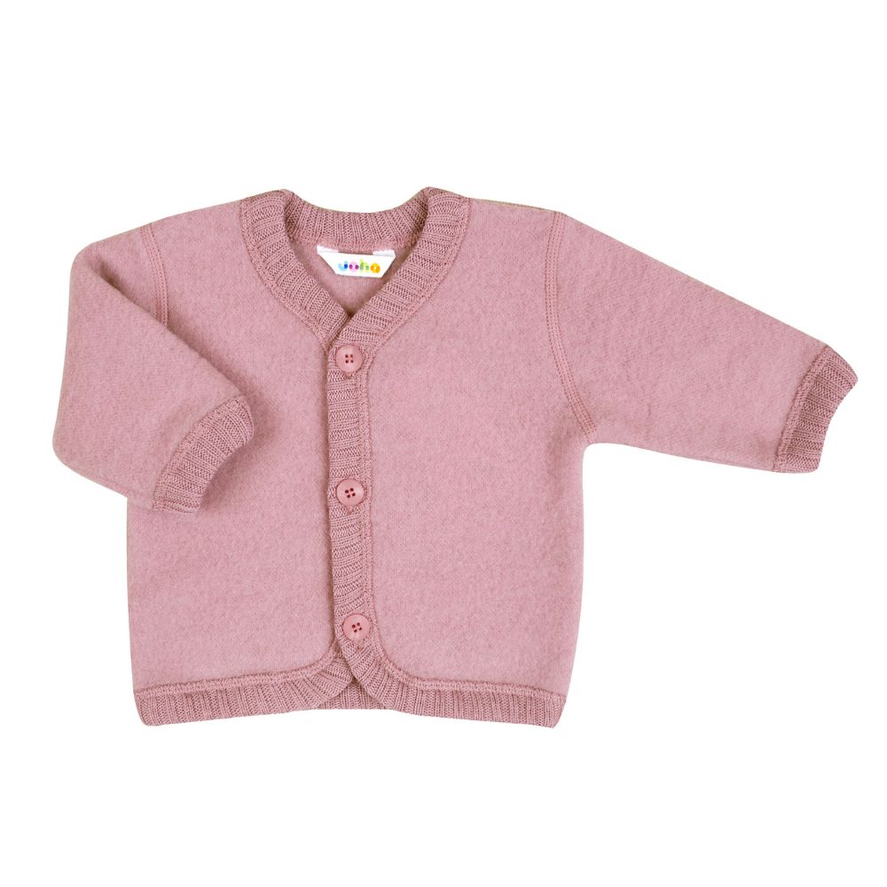 Vest wolfleece rose joha voorzijde