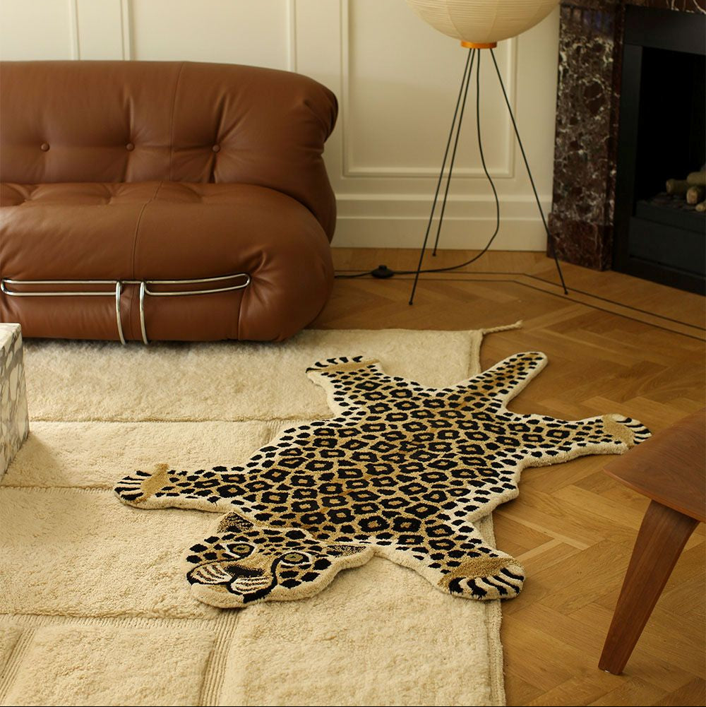 Vloerkleed loony luipaard groot