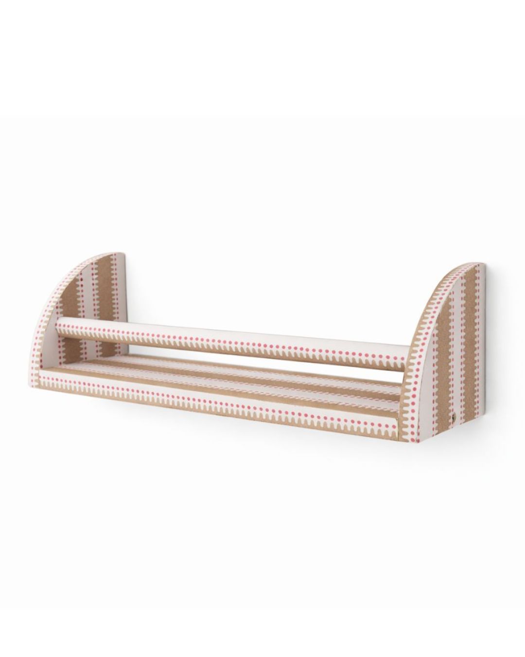 Wandplank patroon okergeel