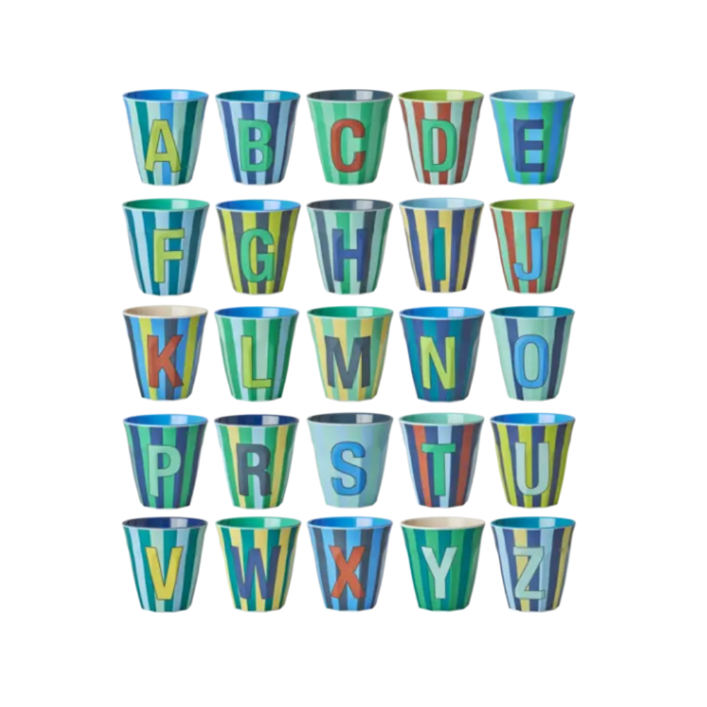 Alfabetbekers per stuk jongens - Charly's