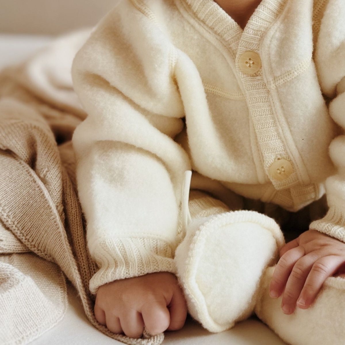 Baby slofjes naturel - Charly's