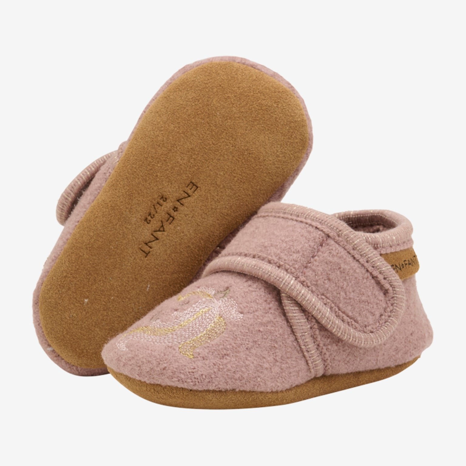 Babyslofjes rose borduur - Charly's