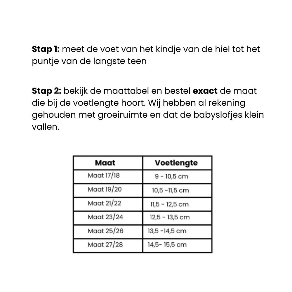 Babyslofjes walnoot suede rand - Charly's