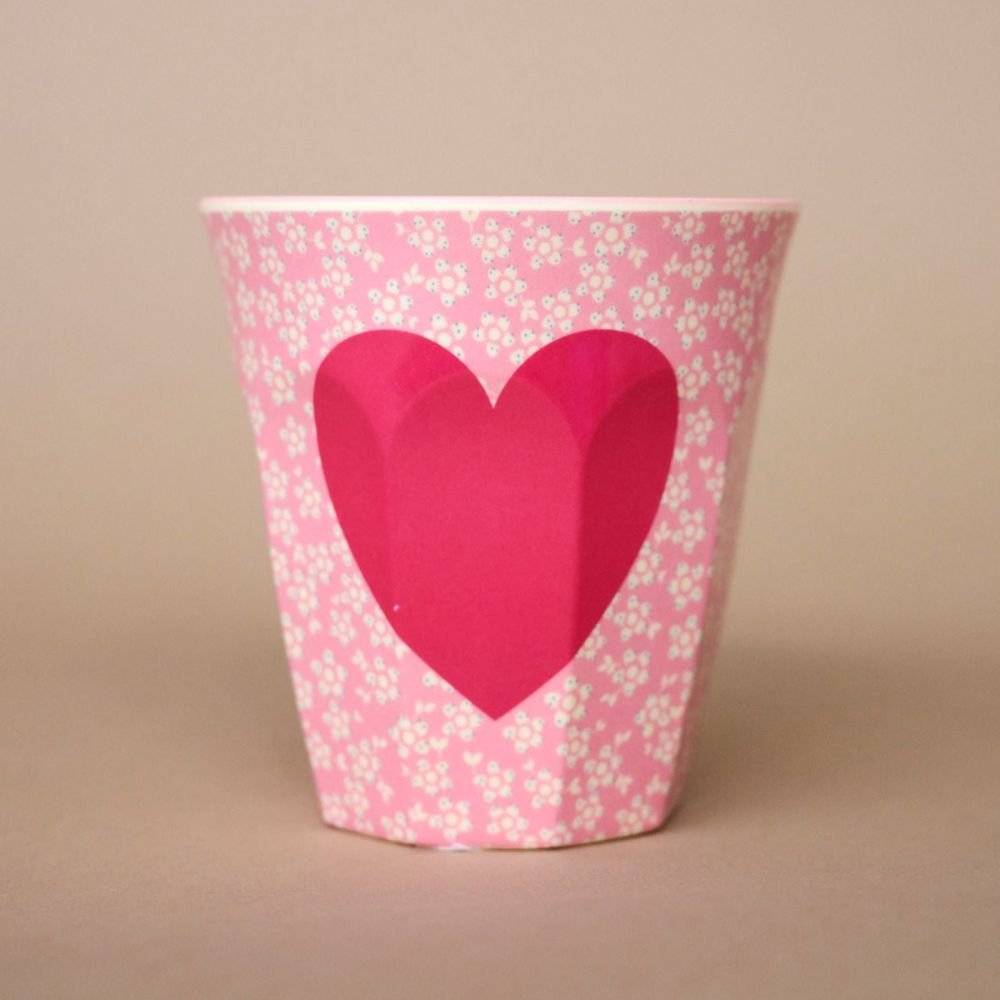 Beker roze hart - Charly's