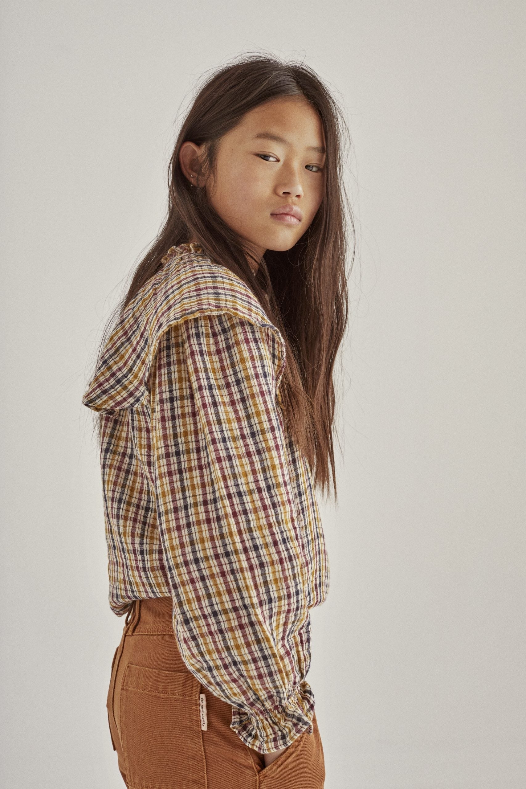 BENERICE BLOUSE - MULTICOLOR CHECK - Charly's