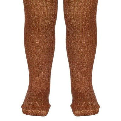 Glitter maillot voor kinderen (meisjes) in het bruin Moon van Mar Mar Copenhagen.