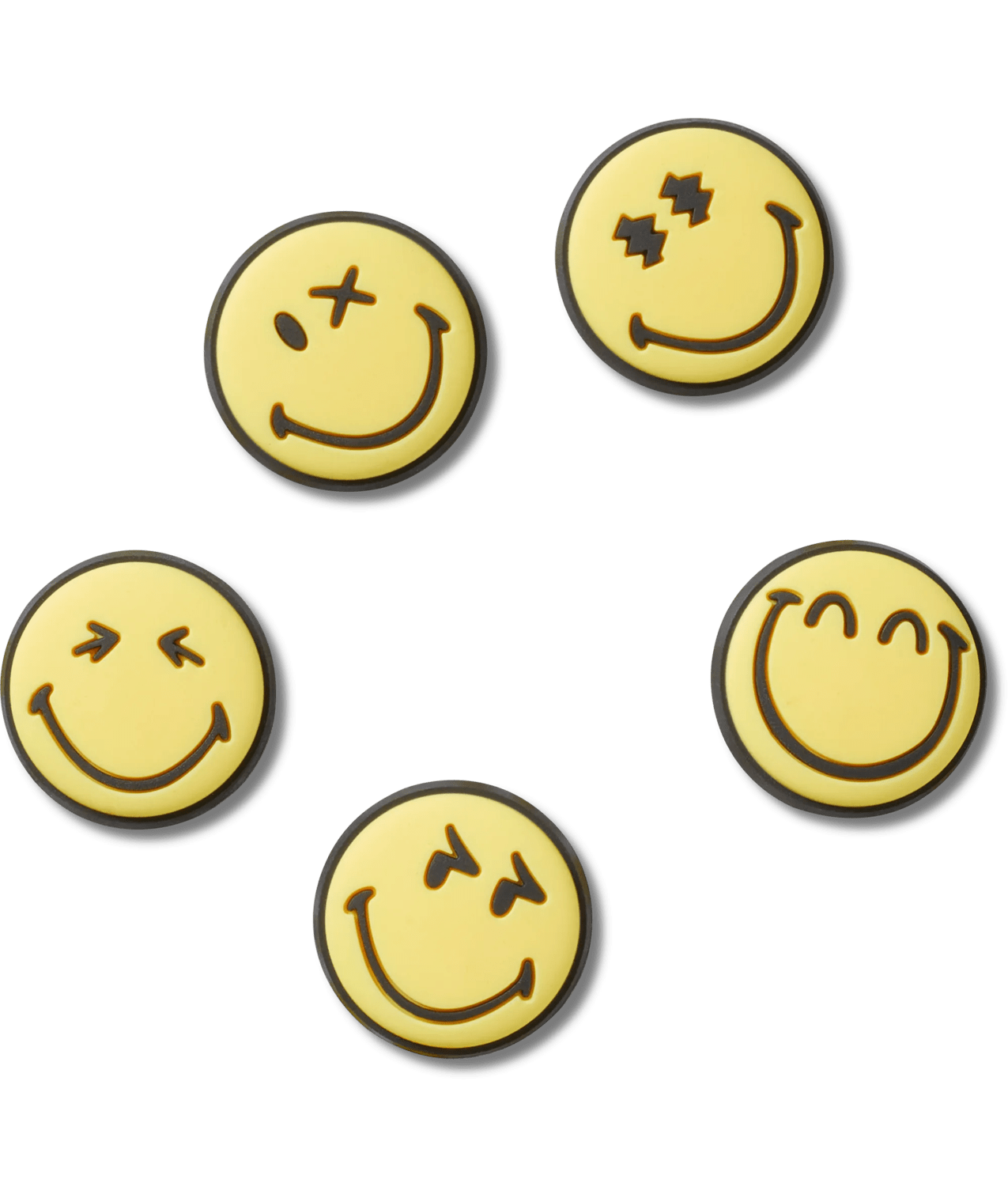 Crocs bedels smiley 5pack - Charly's