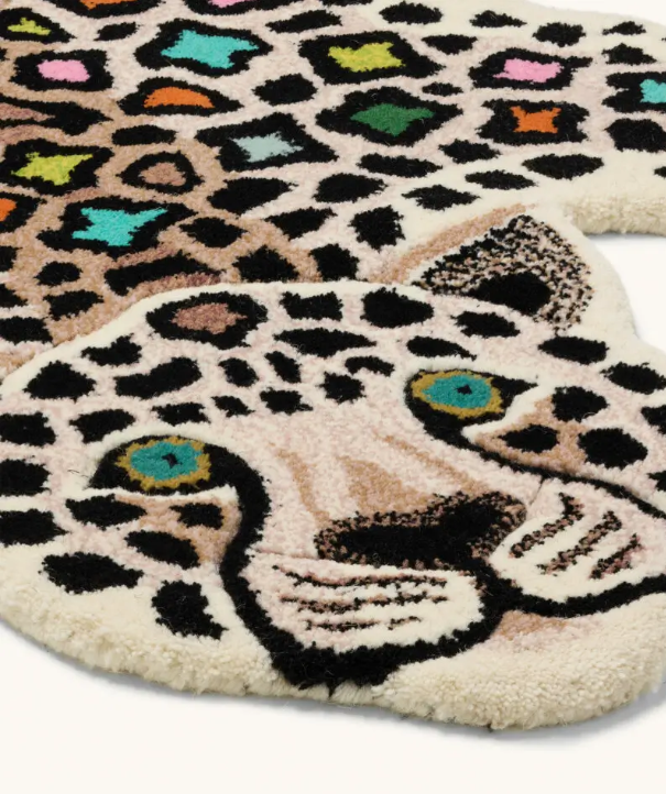 Vloerkleed disco luipaard groot