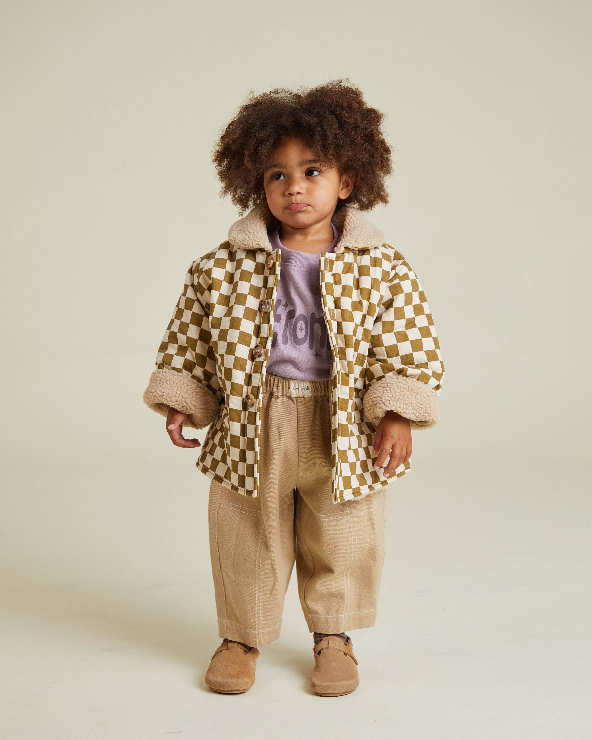 Emery checkerboard coat - Charly's