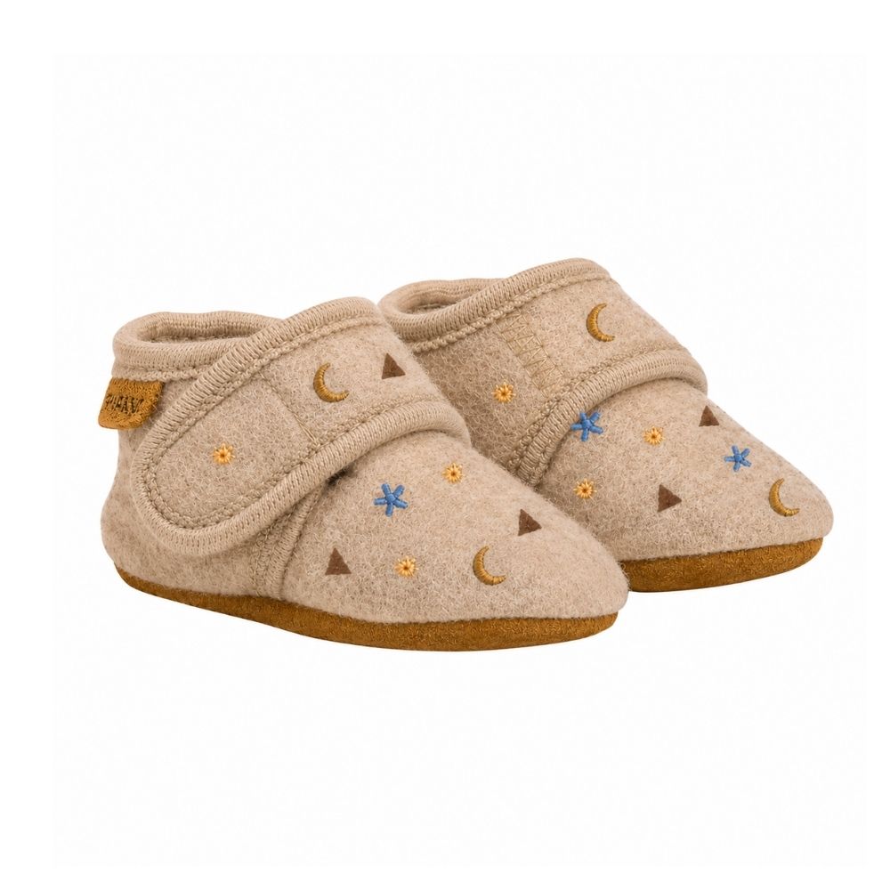 Babyslofjes beige borduur limited edition