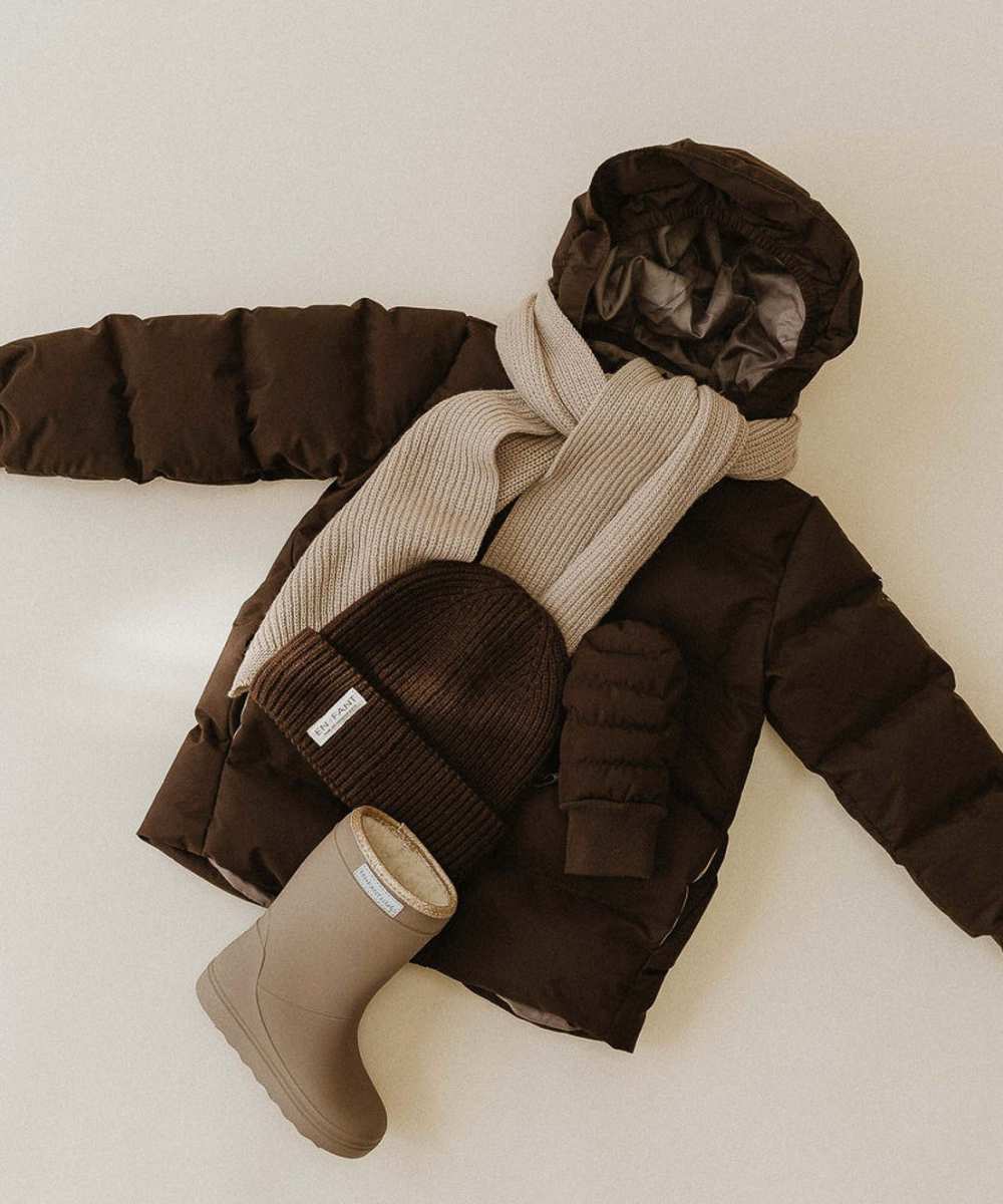 Winterjas coffee bean enfant
