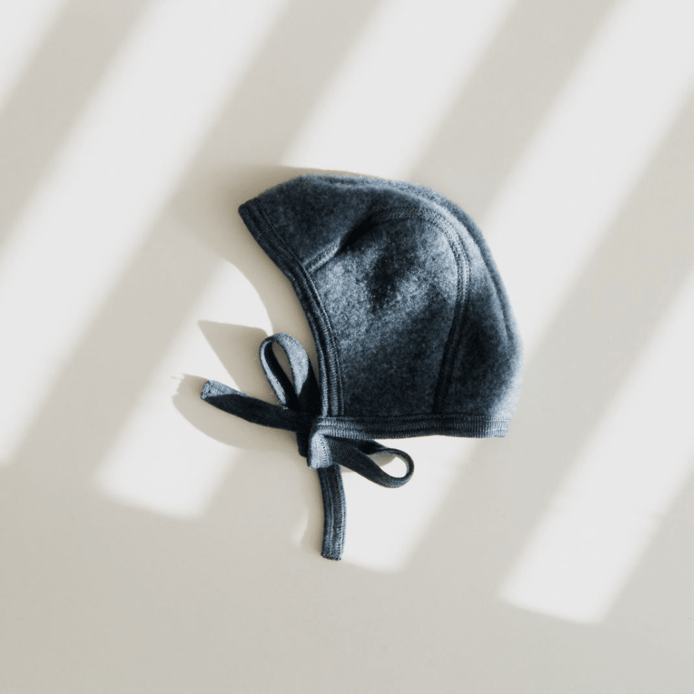 Fleece strikmutsje blauw - Charly's