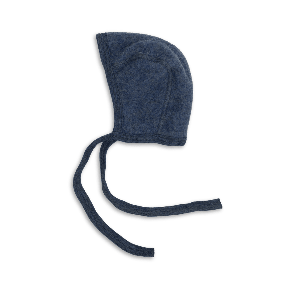 Fleece strikmutsje blauw - Charly's