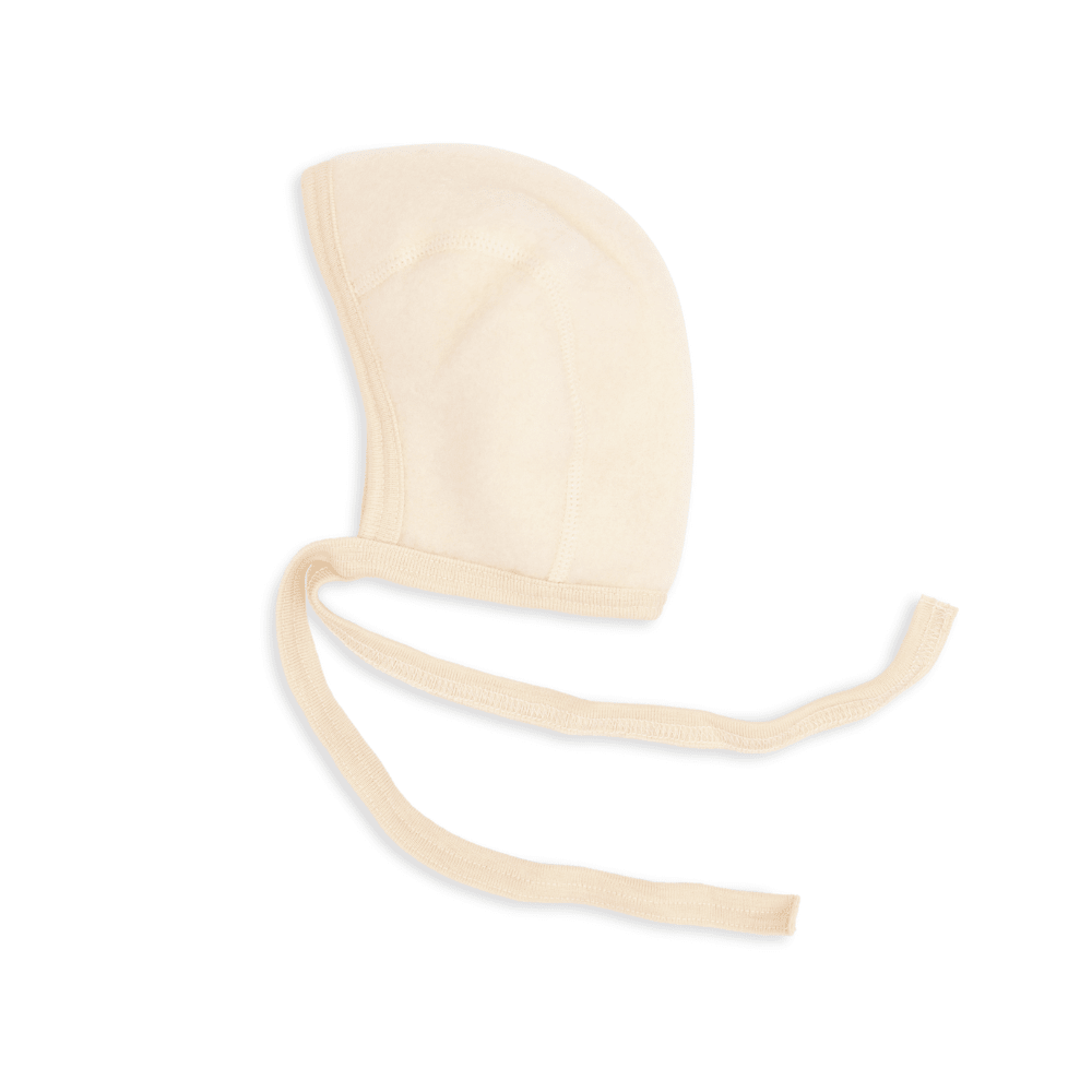 Fleece strikmutsje naturel - Charly's