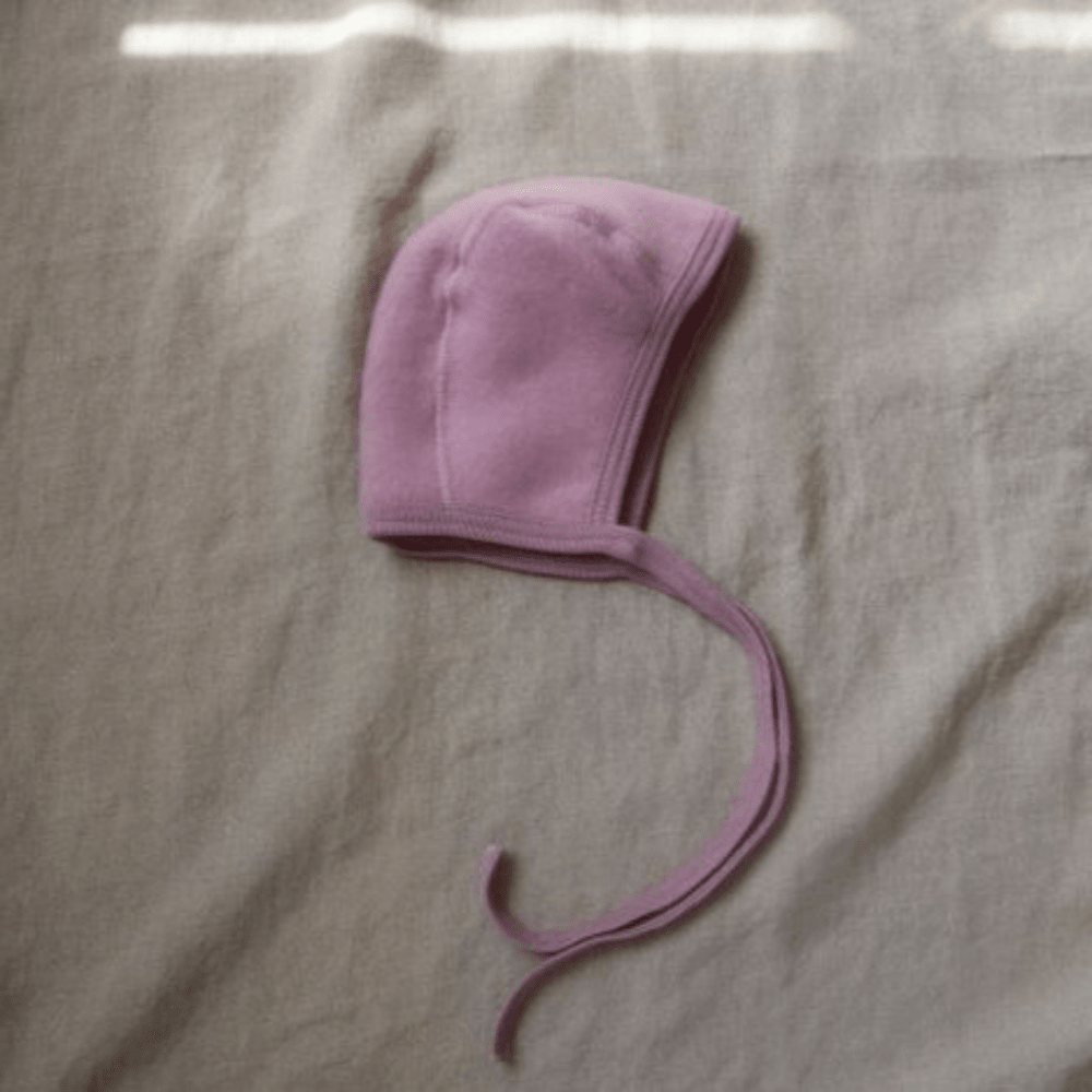 Fleece strikmutsje rose - Charly's