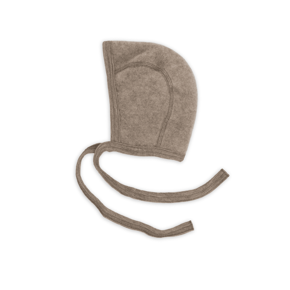 Fleece strikmutsje walnoot - Charly's