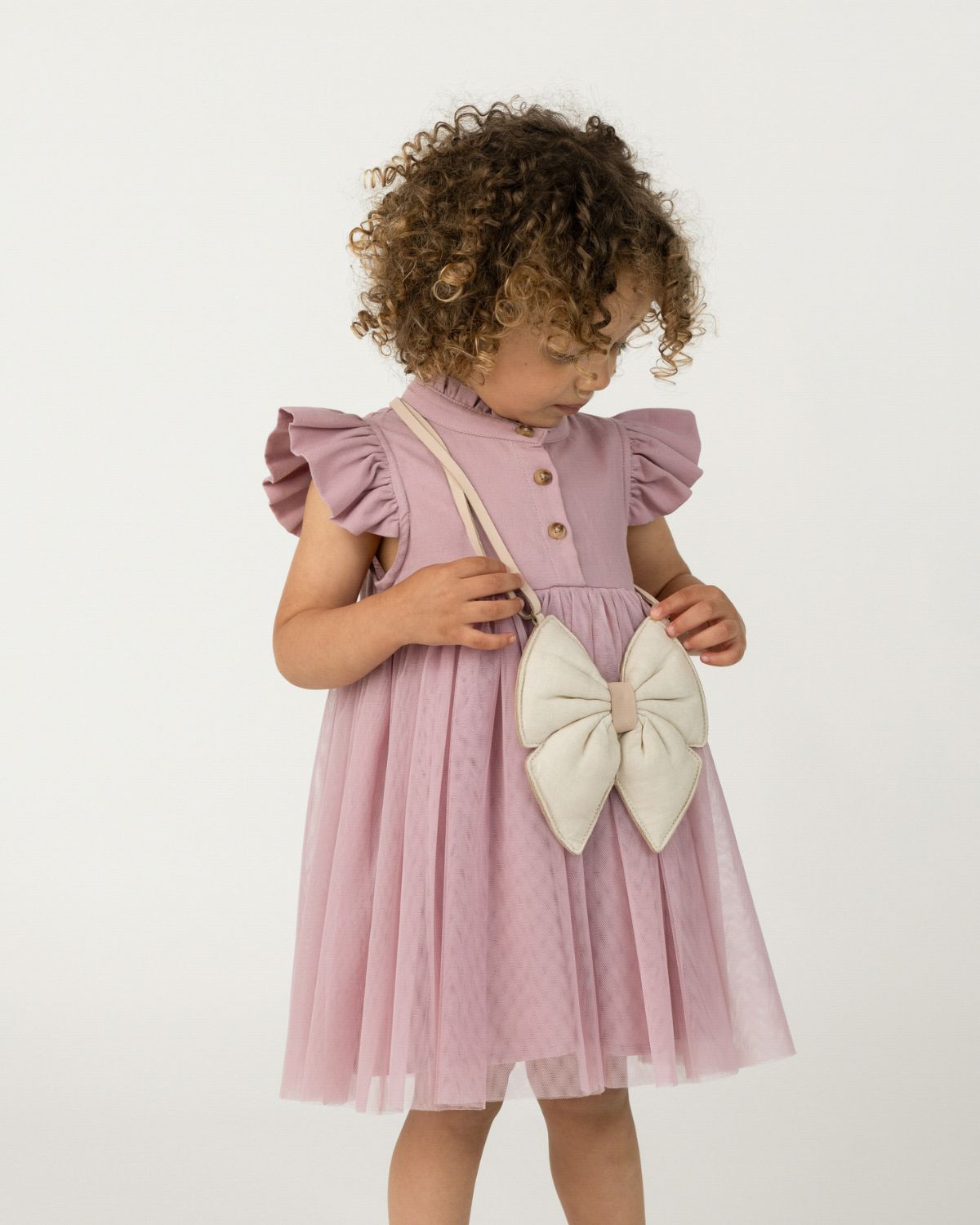 Fleurance dress paars violet - Charly's