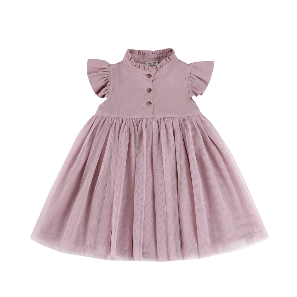 Fleurance dress paars violet - Charly's